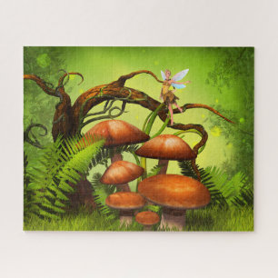 Puzzle Forêt mondiale de l'Imaginaire, grands champignons
