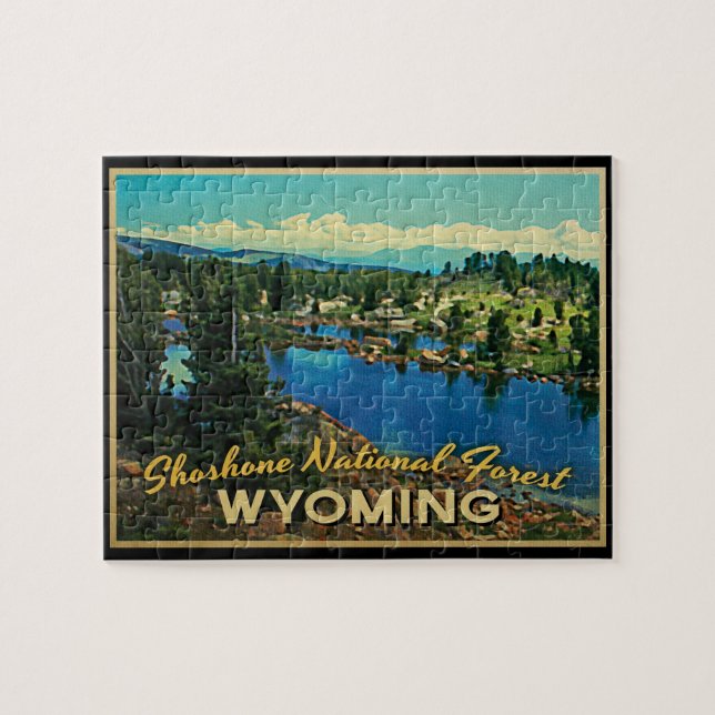 Puzzle Forêt nationale de Shoshone Wyoming (Horizontal)