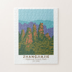 Puzzle Forêt nationale de Zhangjiajie Chine Voyage Art Re