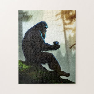 Puzzle Forêt sauvage Bigfoot Matin Café tranquille