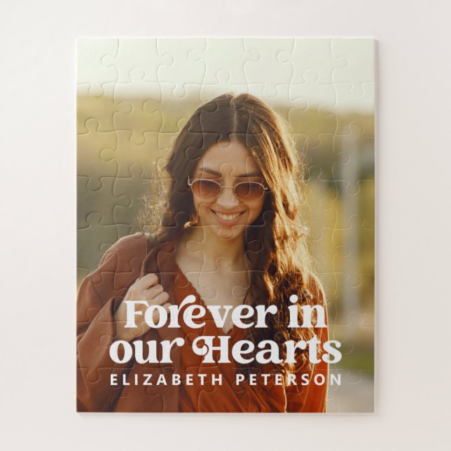 Puzzle Forever in our Hearts Simple Photo personnalisée M (Vertical)