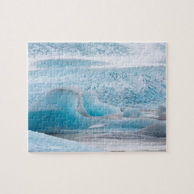 Puzzle Formations de glace glaciaire bleue, Horizontale (Horizontal)