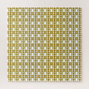 Puzzle Forme élégante Gemstone Art Jaune