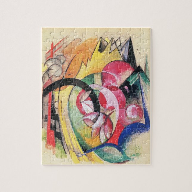 Puzzle Formes Abstraites (alias Fleurs colorées) par Fran (Vertical)