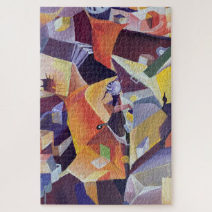 Puzzle Formes Abstraites Géométriques Aquarelle Audacieus