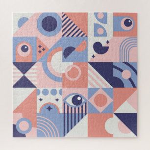 Puzzle Formes carrées : Mosaïque abstraite géométrique