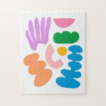 Puzzle Formes géométriques Abstraites colorées Art<br><div class="desc">Cette oeuvre d'art amusante présente des formes géométriques abstraites et colorées dans une palette de couleurs vives et fantaisistes de violet,  rose,  vert,  bleu,  rose,  jaune et orange.</div>