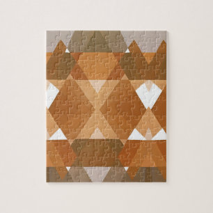 Puzzle Formes géométriques Art Déco vintage Jazz bronzé P