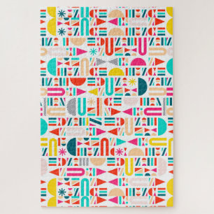 Puzzle Formes géométriques colorées mignonnes motifs