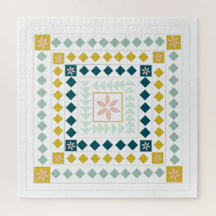 Puzzle Formes géométriques mignonnes Couleur pastel