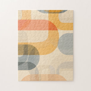 Puzzle Formes transparentes courbes avec espace de texte