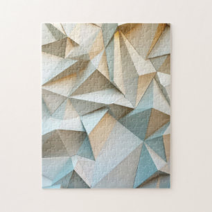 Puzzle Formes triangulaires en 3D avec des couleurs subti