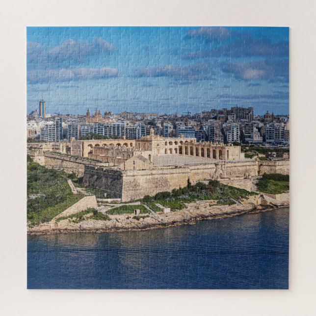 Puzzle Fort Manoel et Sliema de La Valette, Malte (Vertical)