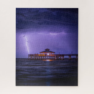 Puzzle Fort Myers Pier Lightning
