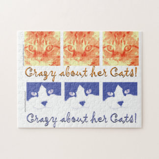Puzzle Fou de ses chats