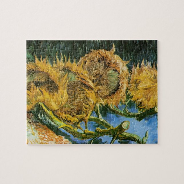 Puzzle Four Cut Sunflowers par Vincent van Gogh (Horizontal)