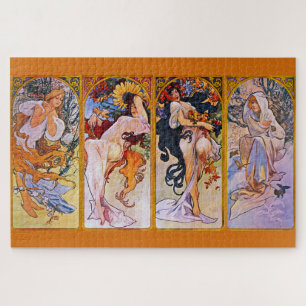 Puzzle Four Seasons par Alfons Mucha