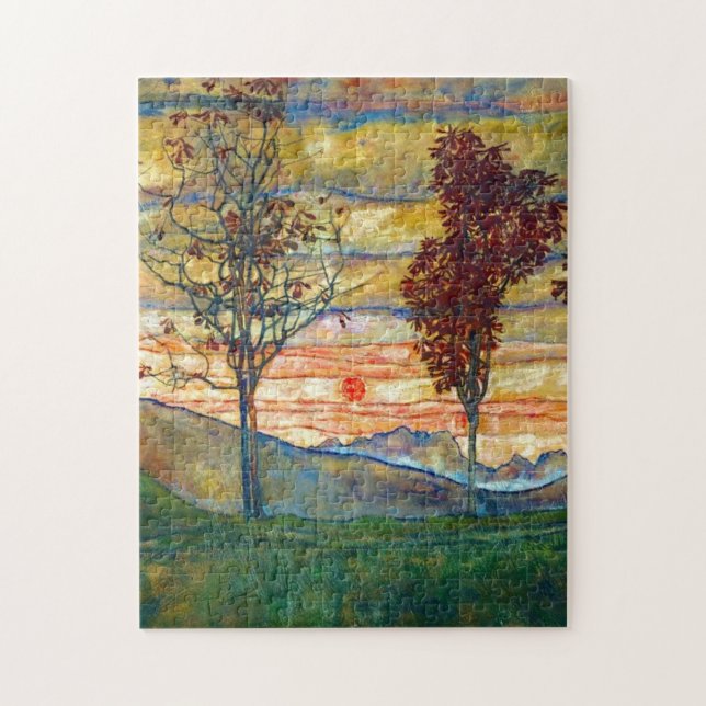 Puzzle Four Tress Egon Schiele (Vertical)