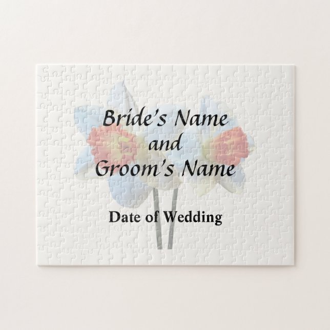 Puzzle Fournitures de mariage de deux jonquilles blanches (Horizontal)