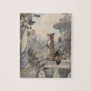 Puzzle Fox and the Grapes Aesop