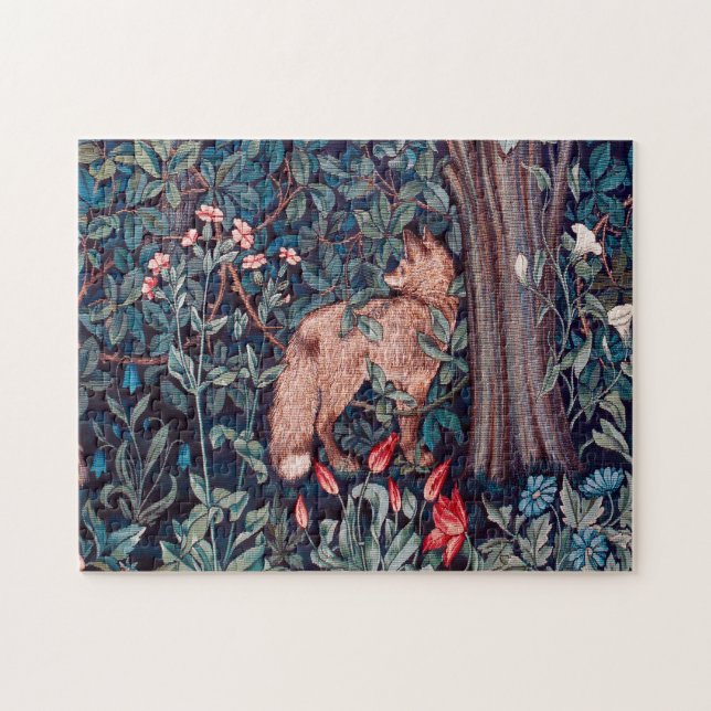 Puzzle Fox dans la forêt, William Morris (Horizontal)