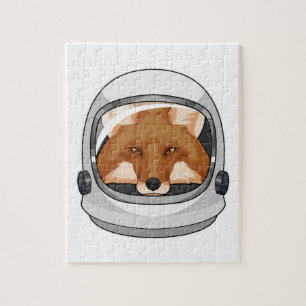 Puzzle Fox en astronaute avec casque