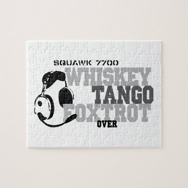 Puzzle Fox-trot de tango de whiskey - humour d'aviation (Horizontal)