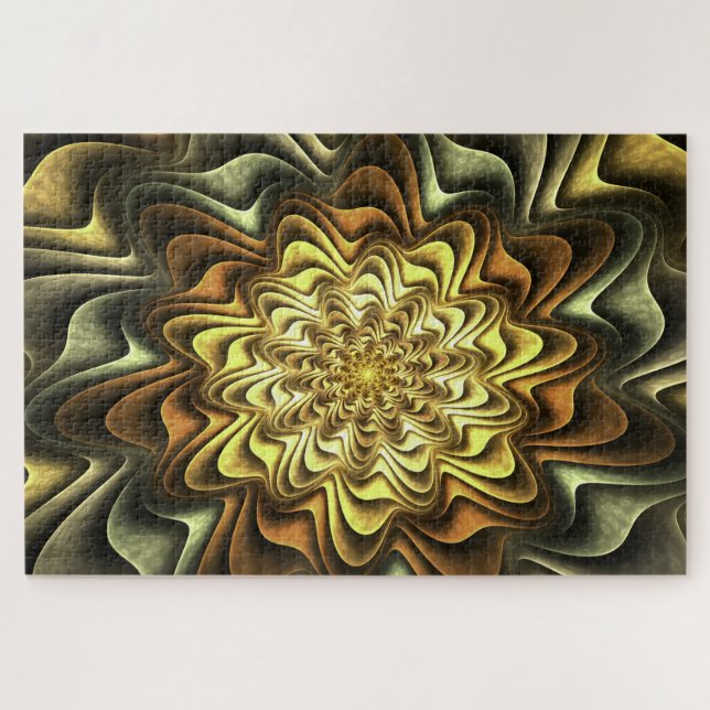 puzzle fractal aux fleurs (Horizontal)