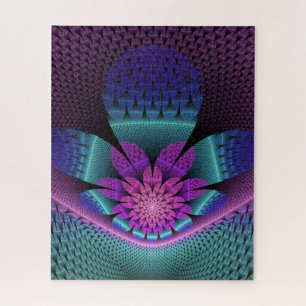 Puzzle Fractal Imaginaire coloré à motif inhabituel