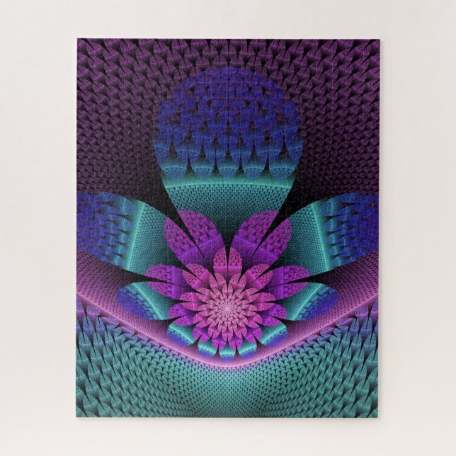 Puzzle Fractal Imaginaire coloré à motif inhabituel (Vertical)