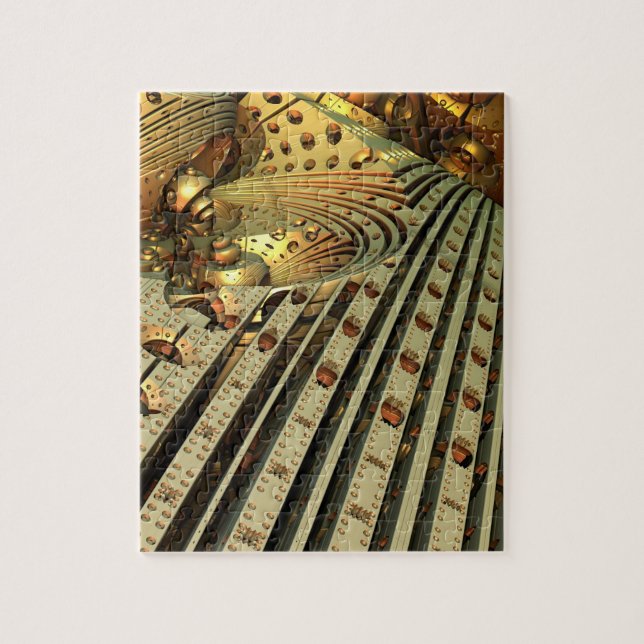 Puzzle Fractale 3D futuriste (Vertical)