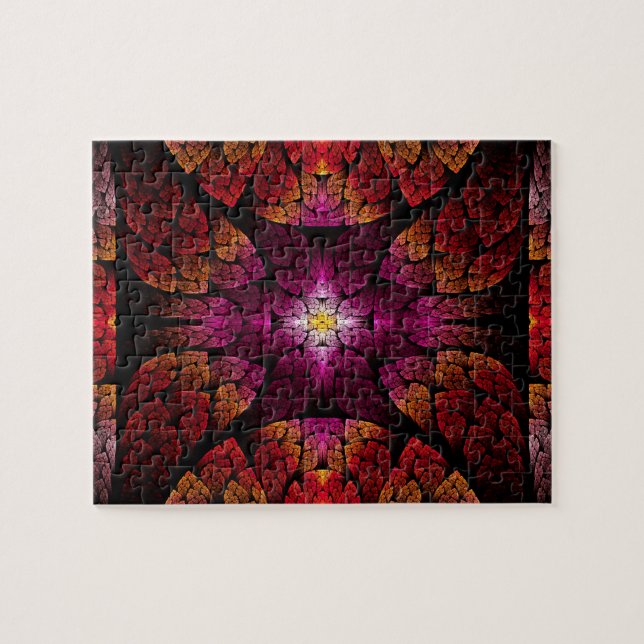 Puzzle Fractale - Aztèque - L'oeil qui voit tout (Horizontal)