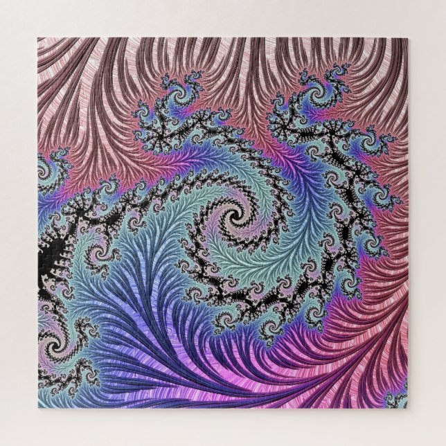 Puzzle Fractale en spirale funky (Vertical)