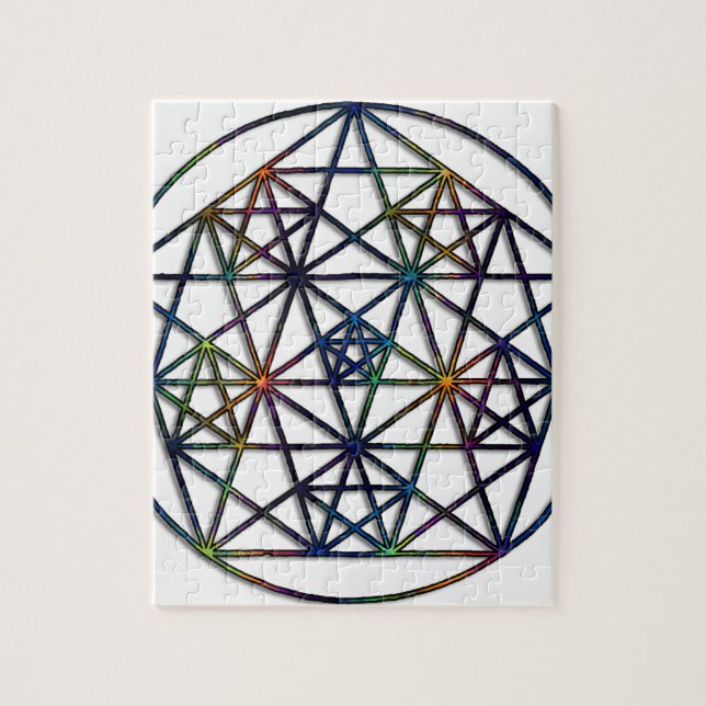Puzzle Fractale sacrée de la géométrie d'abondance de la (Vertical)