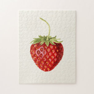 Puzzle Fragaria (fraise) Peinture à l'aquarelle des fruit