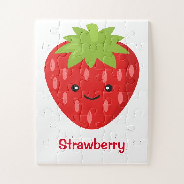 Puzzle fraise pour enfants (Vertical)