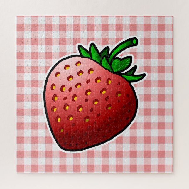 Puzzle Fraise rouge (Vertical)