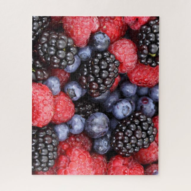 Puzzle Framboises à bleuets (Vertical)