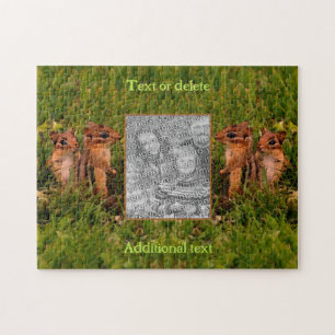 Puzzle Frame Chipmunks Baby Créez votre propre photo