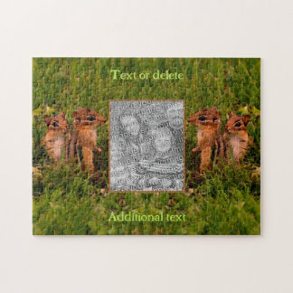 Puzzle Frame Chipmunks Baby Créez votre propre photo
