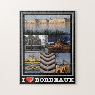Puzzle France - Bordeaux - I Love -