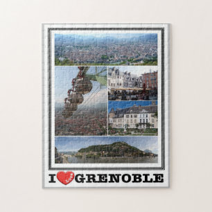 Puzzle France - Grenoble - I Love -