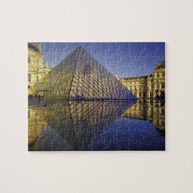 Puzzle FRANCE, Paris Reflet, Pyramide. Le Louvre (Horizontal)