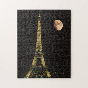 Puzzle France, Paris. Tour Eiffel la nuit