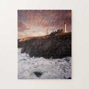 Puzzle France, phare à l'aube
