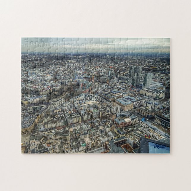 Puzzle "Frankfurt desde el cielo - Trama urbana" (Horizontal)