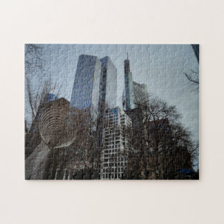 Puzzle "Frankfurt en equilibrio - Arte, árboles y