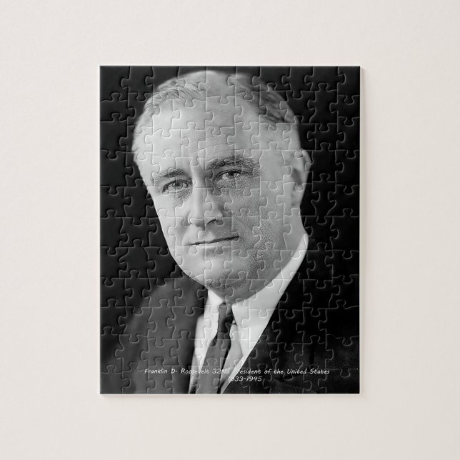 Puzzle Franklin D. Roosevlt 32e président des États-Unis (Vertical)