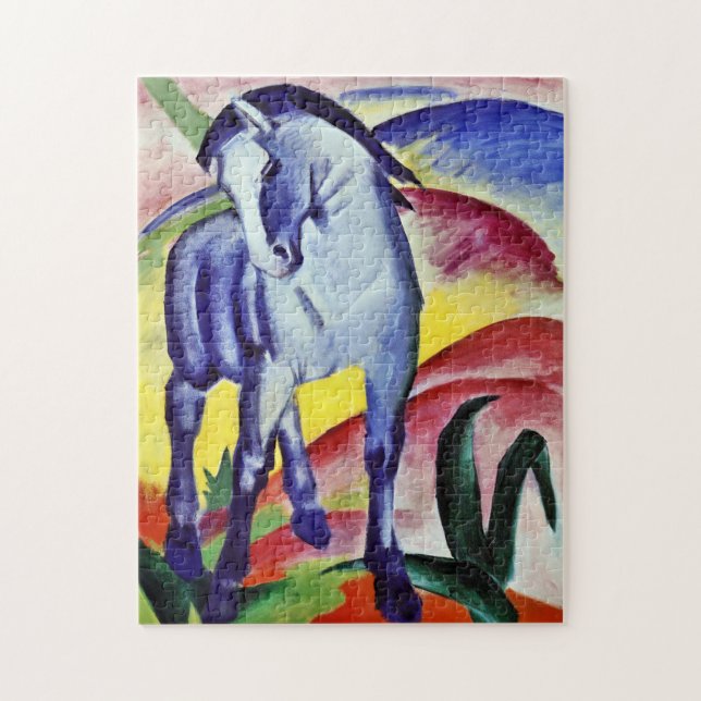 Puzzle Franz Marc Blue Cheval Peinture d'Art Vintage (Vertical)