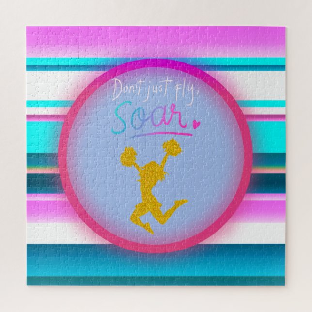 Puzzle Frappe "Ne vous contentez pas de voler, de sauter" (Vertical)